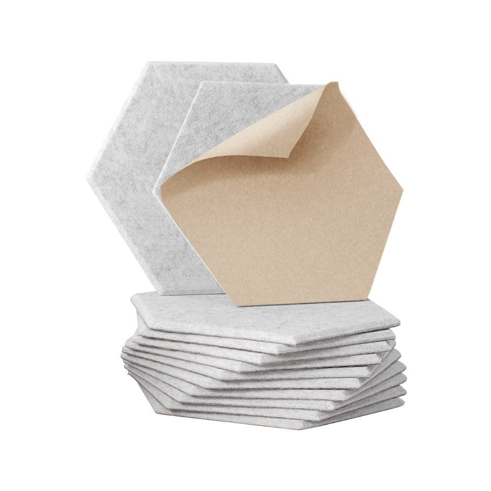 Alpha Audio & Video > Musical Instrument & Accessories > Audio Accessories Alpha Acoustic Foam 12pcs 35x30x0.9cm Soundproof Absorption Panel Adhesive Grey
