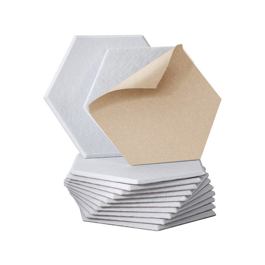 Alpha Audio & Video > Musical Instrument & Accessories > Audio Accessories Alpha Acoustic Foam 12pcs 35x30x0.9cm Soundproof Absorption Panel Adhesive White