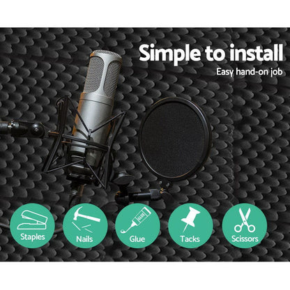 Alpha Audio & Video > Musical Instrument & Accessories > Audio Accessories Alpha Acoustic Foam 20pcs 50x50x5cm Sound Absorption Proofing Panels Eggshell