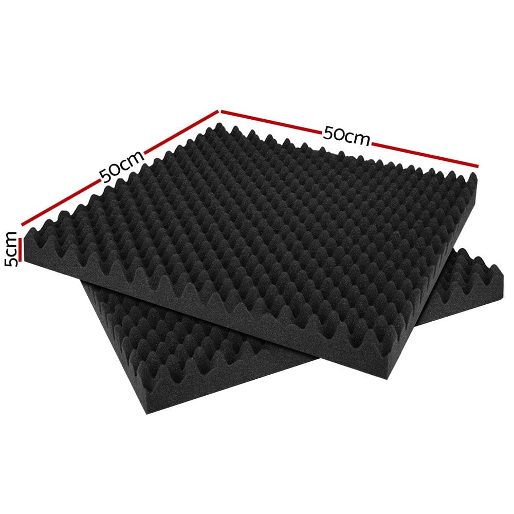 Alpha Audio & Video > Musical Instrument & Accessories > Audio Accessories Alpha Acoustic Foam 20pcs 50x50x5cm Sound Absorption Proofing Panels Eggshell