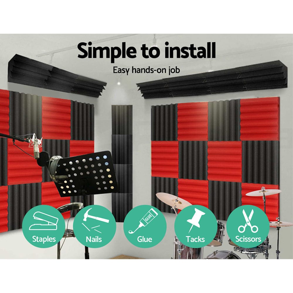 Alpha Audio & Video > Musical Instrument & Accessories > Audio Accessories Alpha Acoustic Foam 20pcs Corner Bass Trap Sound Absorption Proofing Treatment