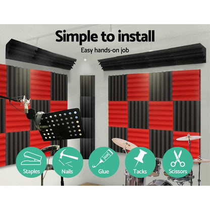 Alpha Audio & Video > Musical Instrument & Accessories > Audio Accessories Alpha Acoustic Foam 20pcs Corner Bass Trap Sound Absorption Proofing Treatment
