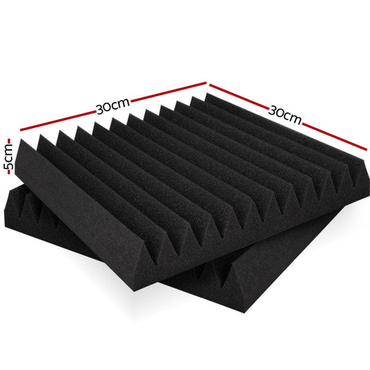 Alpha Audio & Video > Musical Instrument & Accessories > Audio Accessories Alpha Acoustic Foam 40pcs 30x30x5cm Sound Absorption Proofing Panel Studio Wedge