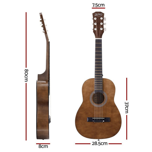 Alpha Audio & Video > Musical Instrument & Accessories > Guitars Alpha 31" Steel String Acoustic Guitar Portable