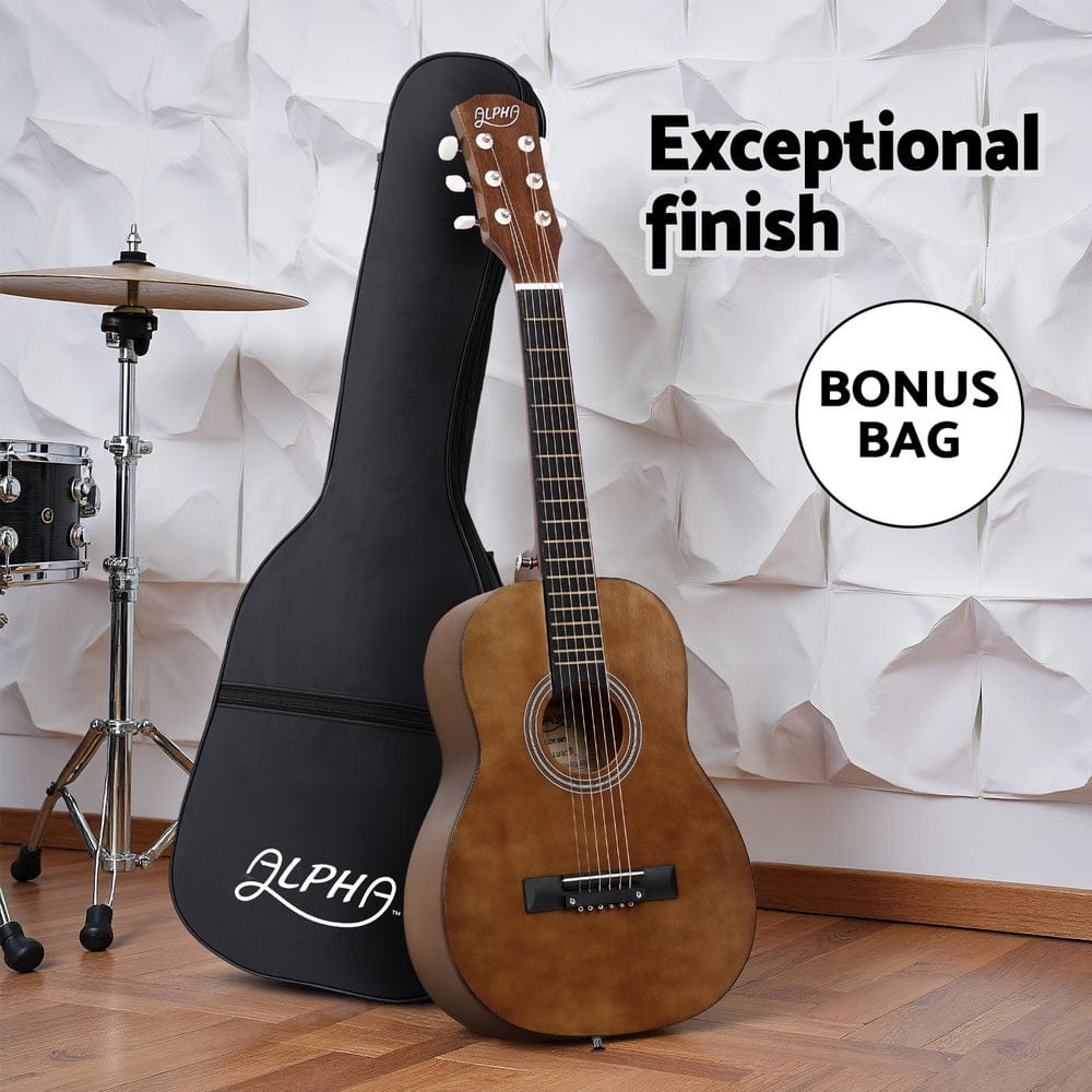 Alpha Audio & Video > Musical Instrument & Accessories > Guitars Alpha 31" Steel String Acoustic Guitar Portable