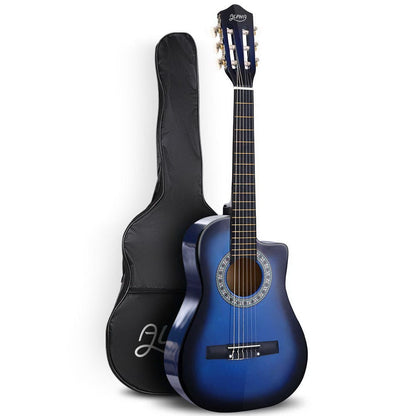 Alpha Audio & Video > Musical Instrument & Accessories > Guitars Alpha 34 Inch Classical Guitar Wooden Body Nylon String Beginner Kids Gift Blue