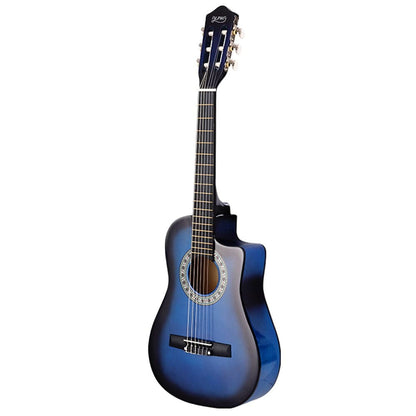 Alpha Audio & Video > Musical Instrument & Accessories > Guitars Alpha 34 Inch Classical Guitar Wooden Body Nylon String Beginner Kids Gift Blue