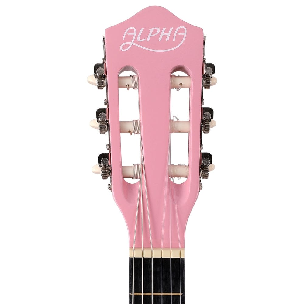 Alpha Audio & Video > Musical Instrument & Accessories > Guitars Alpha 34 Inch Classical Guitar Wooden Body Nylon String Beginner Kids Gift Pink