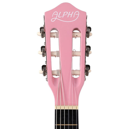 Alpha Audio & Video > Musical Instrument & Accessories > Guitars Alpha 34 Inch Classical Guitar Wooden Body Nylon String Beginner Kids Gift Pink