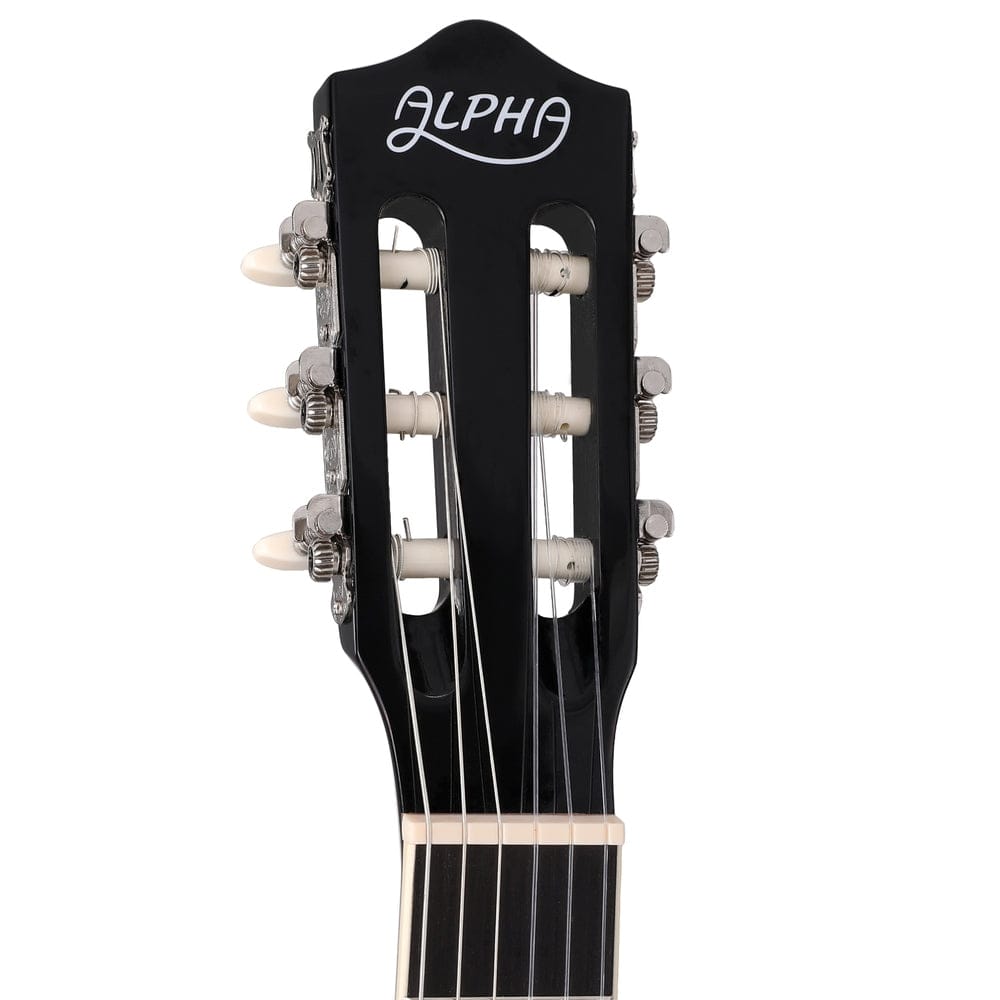 Alpha Audio & Video > Musical Instrument & Accessories > Guitars Alpha 39 Inch Classical Guitar Wooden Body Nylon String Beginner Gift Black
