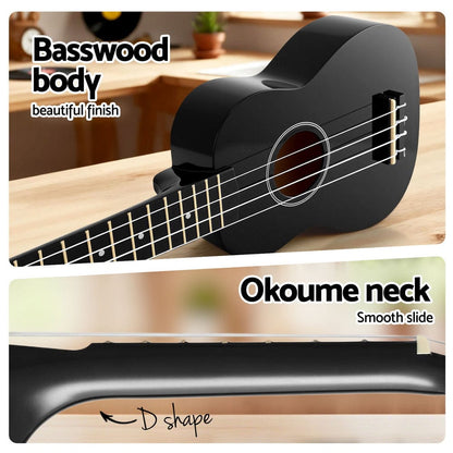 Alpha Audio & Video > Musical Instrument & Accessories > Guitars Alpha Ukulele 21 Inch Basswood Beginner