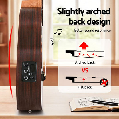 Alpha Audio & Video > Musical Instrument & Accessories > Guitars Alpha Ukulele 30 Inch with EQ 18 Frets