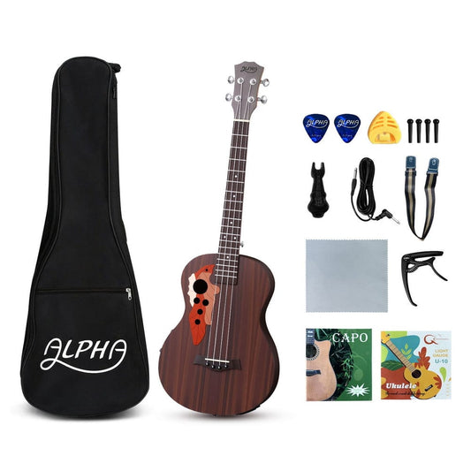 Alpha Audio & Video > Musical Instrument & Accessories > Guitars Alpha Ukulele 30 Inch with EQ 18 Frets