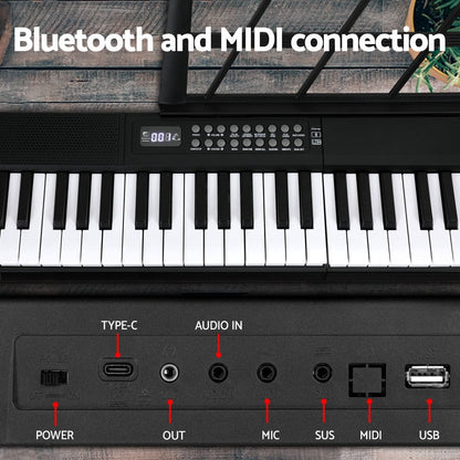 Alpha Audio & Video > Musical Instrument & Accessories > Musical Keyboards Alpha 61 Keys Foldable Electronic Piano Keyboard Digital Electric w/ Carry Bag