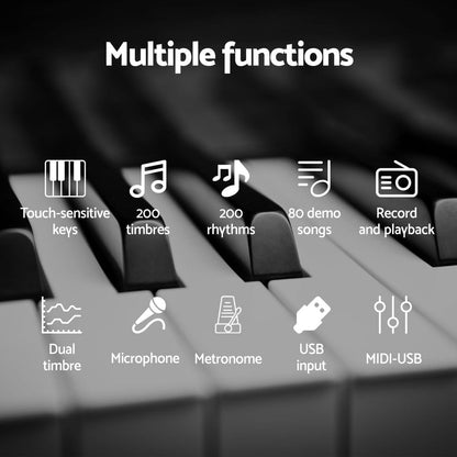 Alpha Audio & Video > Musical Instrument & Accessories > Musical Keyboards Alpha 61 Keys Foldable Electronic Piano Keyboard Digital Electric w/ Carry Bag