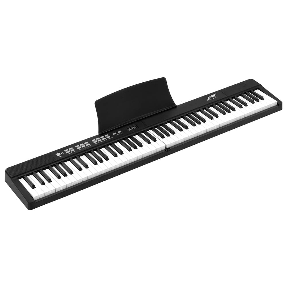 Alpha Audio & Video > Musical Instrument & Accessories > Musical Keyboards Alpha 88 Keys Foldable Electronic Piano Keyboard Digital Electric w/ Carry Bag