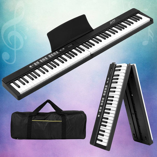 Alpha Audio & Video > Musical Instrument & Accessories > Musical Keyboards Alpha 88 Keys Foldable Electronic Piano Keyboard Digital Electric w/ Carry Bag