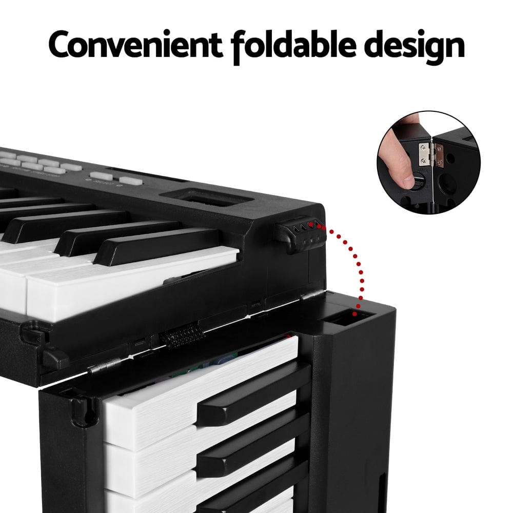 Alpha Audio & Video > Musical Instrument & Accessories > Musical Keyboards Alpha 88 Keys Foldable Electronic Piano Keyboard Digital Electric w/ Carry Bag