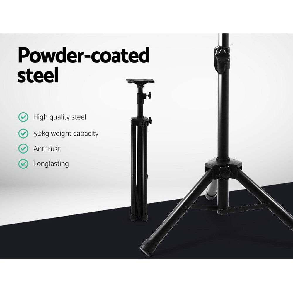 Alpha Audio & Video > Speakers > Speaker Accessories Alpha Speaker Stand 65-120cm Adjustable Height Surround Sound Studio Home 2pcs