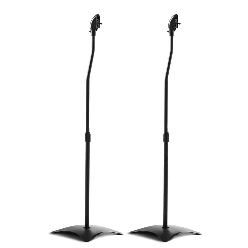 Alpha Audio & Video > Speakers > Speaker Accessories Alpha Speaker Stand 75-112cm Adjustable Height Surround Sound Studio Home 2pcs