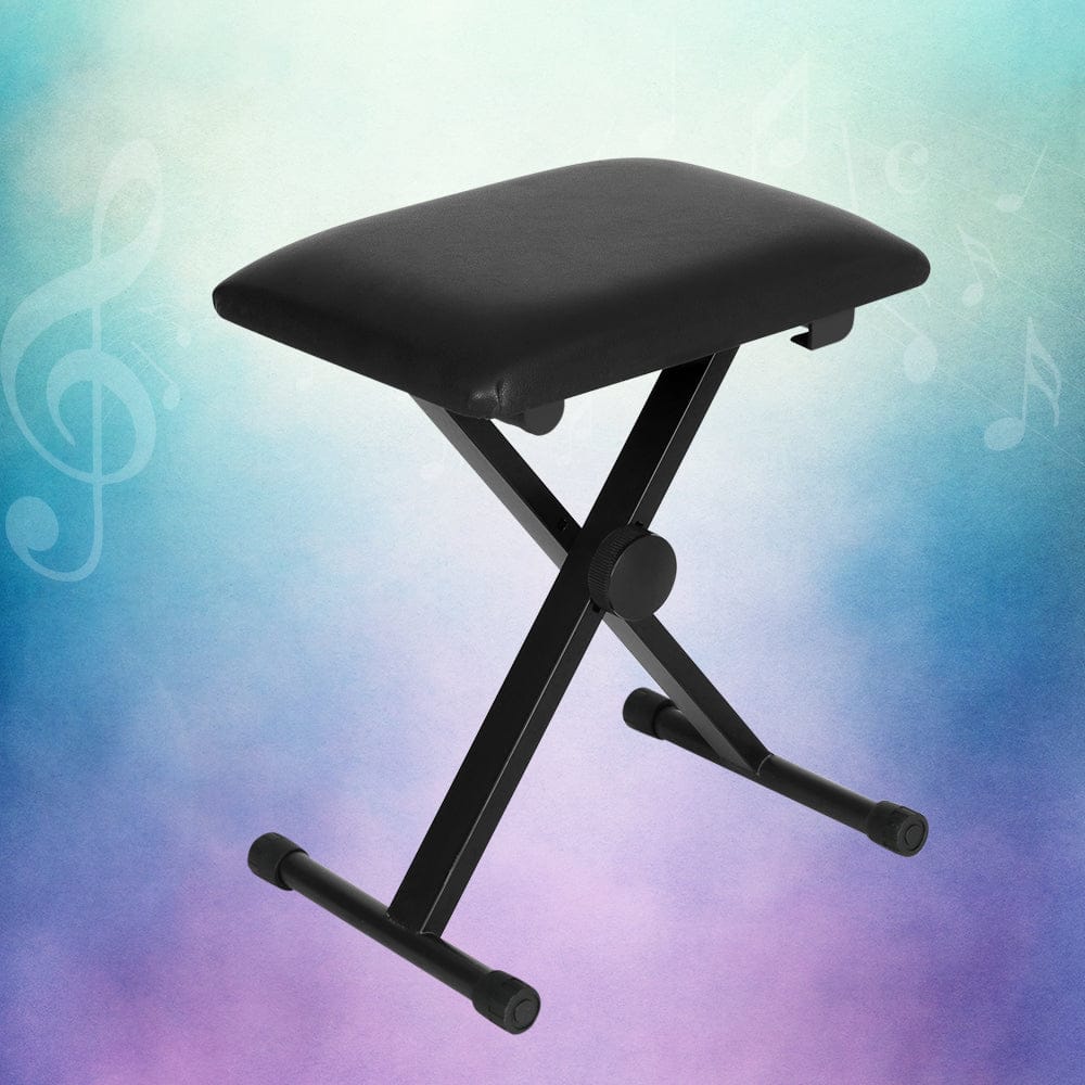 Alpha Furniture > Bar Stools & Chairs > Table & Bar Stools Alpha Piano Stool Adjustable Height Keyboard Seat Portable Bench Chair Black