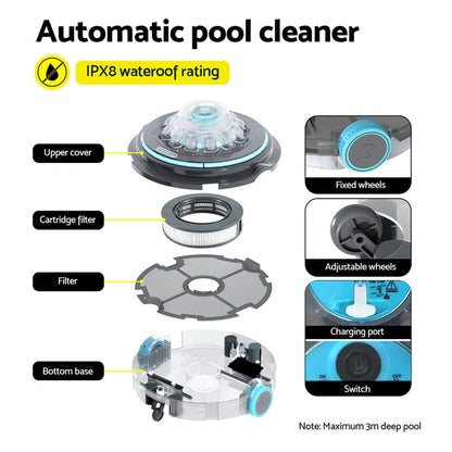 Aqua Buddy Home & Garden > Pool & Accessories > Pool Sweeps & Vacuums Aqua Buddy Robotic Pool Cleaner Automatic Vacuum Robot Swimming Cordless