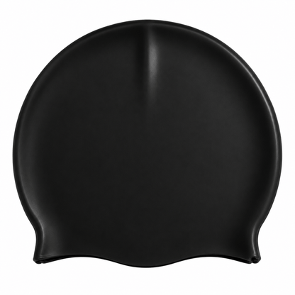 Aquamania Swim Cap Black 1pc Silicone Swim Cap Swimming 4 Asstorted Colours Adult Male Female Waterproof