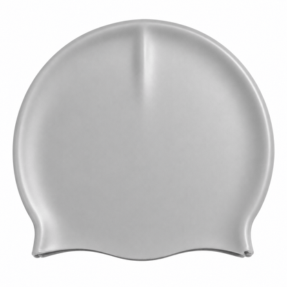 Aquamania Swim Cap Grey 1pc Silicone Swim Cap Swimming 4 Asstorted Colours Adult Male Female Waterproof