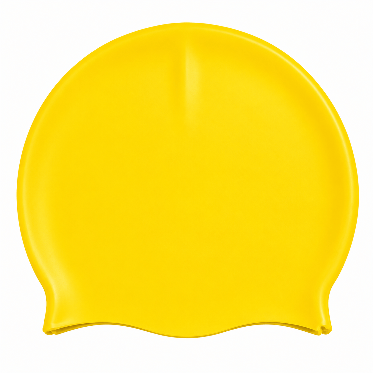 Aquamania Swim Cap Yellow 1pc Silicone Swim Cap Swimming 4 Asstorted Colours Adult Male Female Waterproof