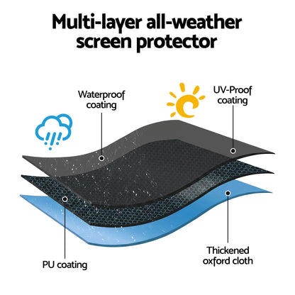 Artiss Appliances > TV > TVs & Accessories Artiss 55-58 Inch TV Cover Waterproof Outdoor Patio Flat Television Protector