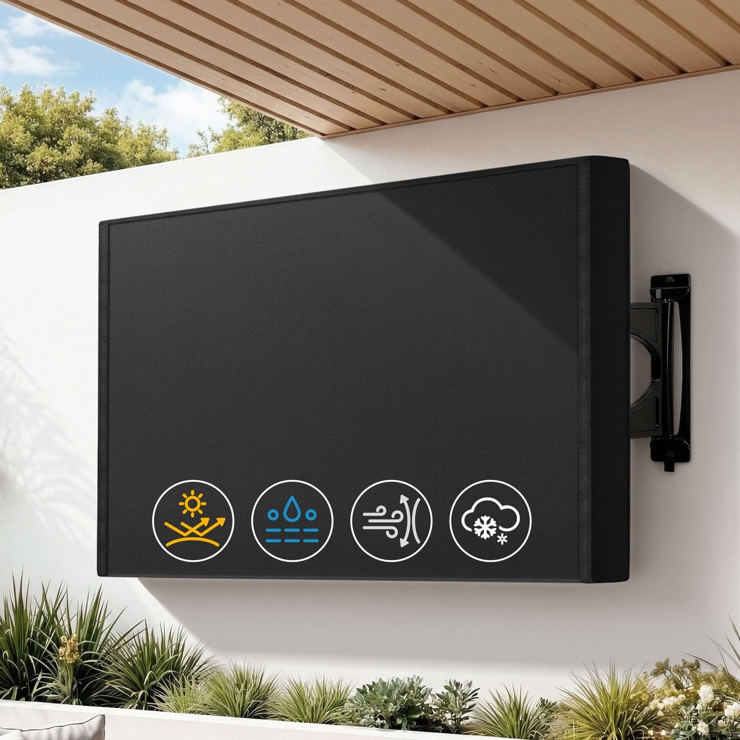 Artiss Appliances > TV > TVs & Accessories Artiss 55-58 Inch TV Cover Waterproof Outdoor Patio Flat Television Protector