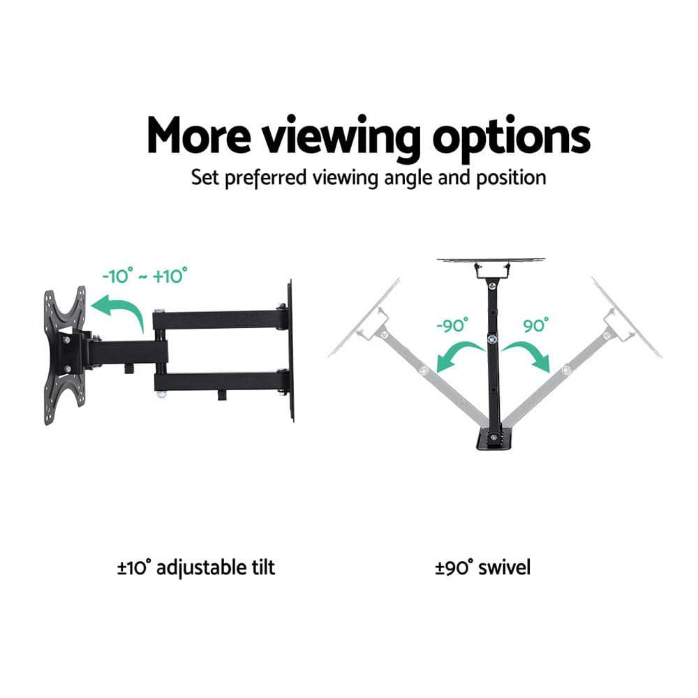 Artiss Appliances > TV > TVs & Accessories Artiss TV Wall Mount Bracket for 17"-42" LED LCD TVs Full Motion Strong Arms