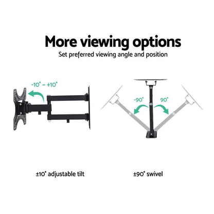 Artiss Appliances > TV > TVs & Accessories Artiss TV Wall Mount Bracket for 17"-42" LED LCD TVs Full Motion Strong Arms