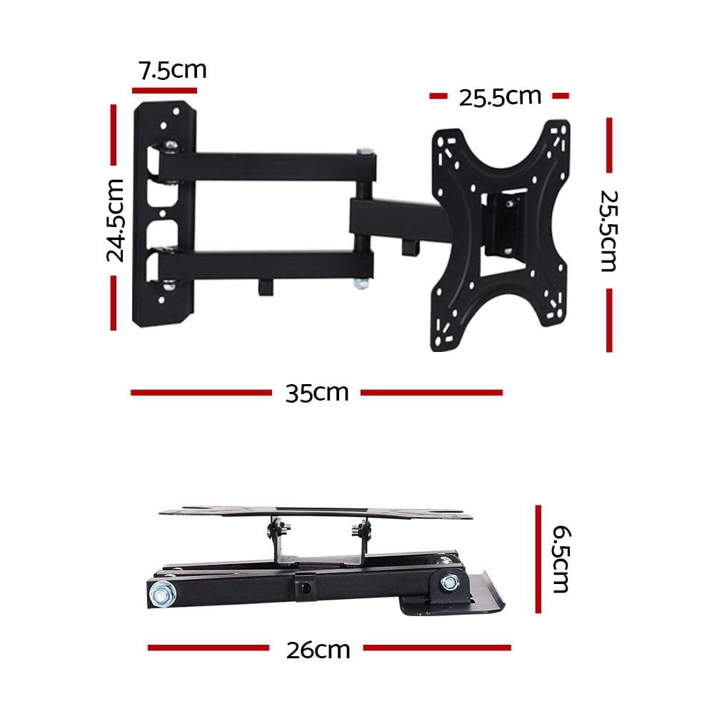 Artiss Appliances > TV > TVs & Accessories Artiss TV Wall Mount Bracket for 17"-42" LED LCD TVs Full Motion Strong Arms