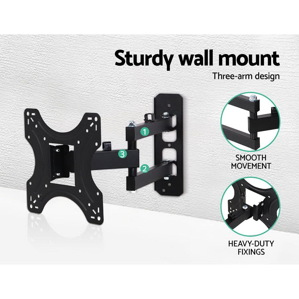 Artiss Appliances > TV > TVs & Accessories Artiss TV Wall Mount Bracket for 17"-42" LED LCD TVs Full Motion Strong Arms