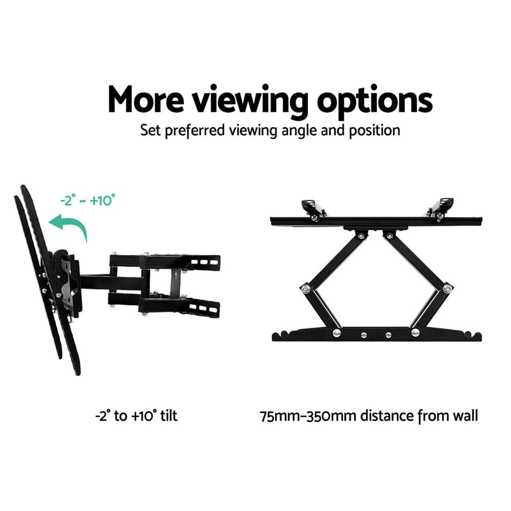 Artiss Appliances > TV > TVs & Accessories Artiss TV Wall Mount Bracket for 23"-55" LED LCD Full Motion Dual Strong Arms