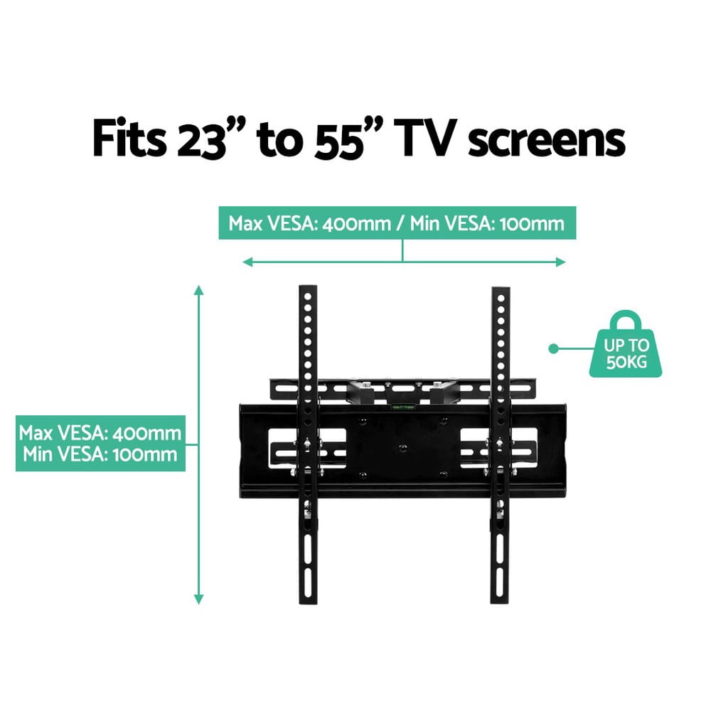 Artiss Appliances > TV > TVs & Accessories Artiss TV Wall Mount Bracket for 23"-55" LED LCD Full Motion Dual Strong Arms