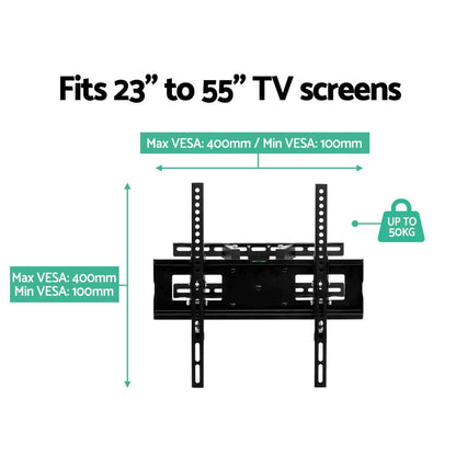 Artiss Appliances > TV > TVs & Accessories Artiss TV Wall Mount Bracket for 23"-55" LED LCD Full Motion Dual Strong Arms