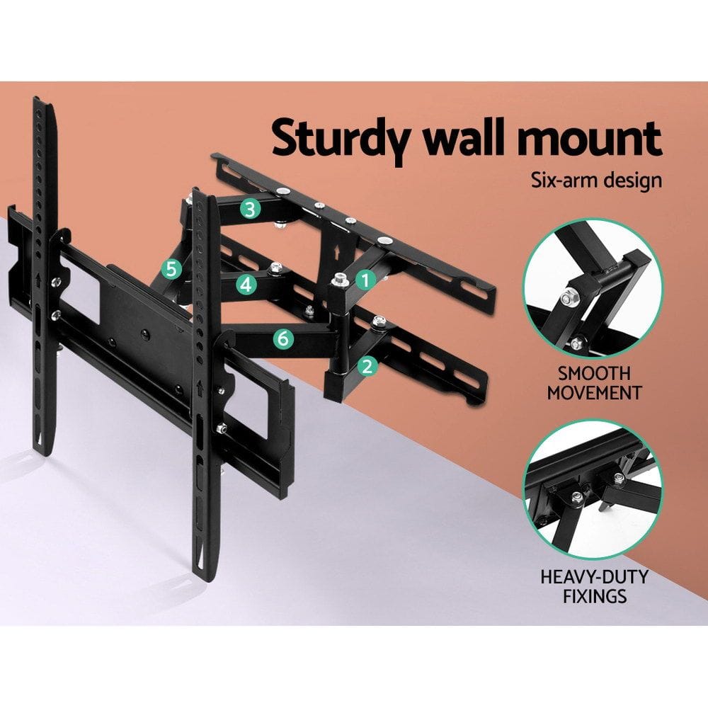 Artiss Appliances > TV > TVs & Accessories Artiss TV Wall Mount Bracket for 23"-55" LED LCD Full Motion Dual Strong Arms