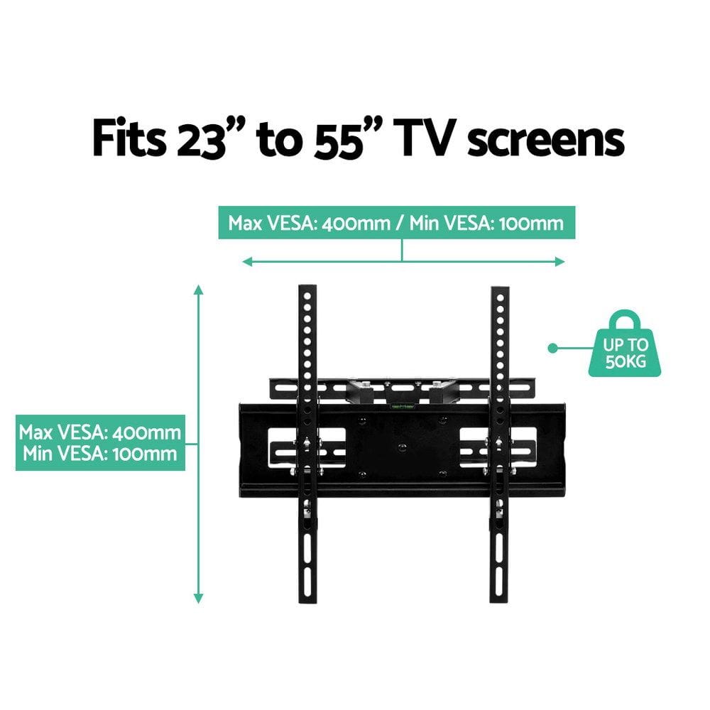 Artiss Appliances > TV > TVs & Accessories Artiss TV Wall Mount Bracket for 23"-55" LED LCD Full Motion Dual Strong Arms