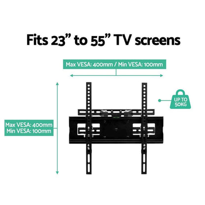 Artiss Appliances > TV > TVs & Accessories Artiss TV Wall Mount Bracket for 23"-55" LED LCD Full Motion Dual Strong Arms