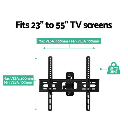 Artiss Appliances > TV > TVs & Accessories Artiss TV Wall Mount Bracket for 23"-55" LED LCD TVs Full Motion Strong Arms