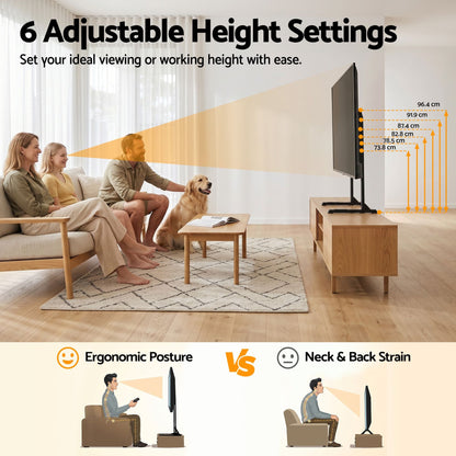 Artiss Appliances > TV > TVs & Accessories Artiss Universal TV Stand for 24-86 inch TVs LED Screen Table Top Desktop Mount