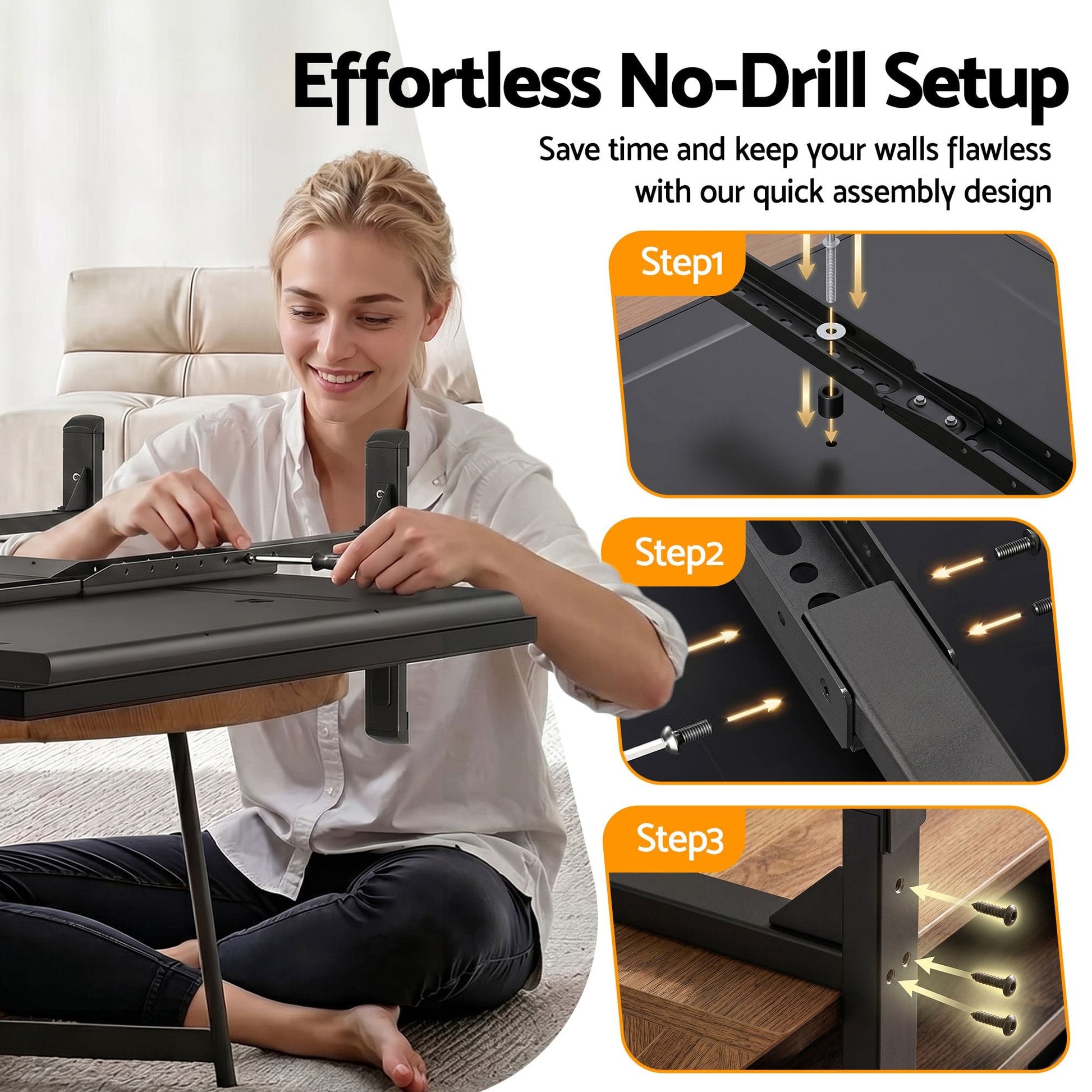 Artiss Appliances > TV > TVs & Accessories Artiss Universal TV Stand for 24-86 inch TVs LED Screen Table Top Desktop Mount