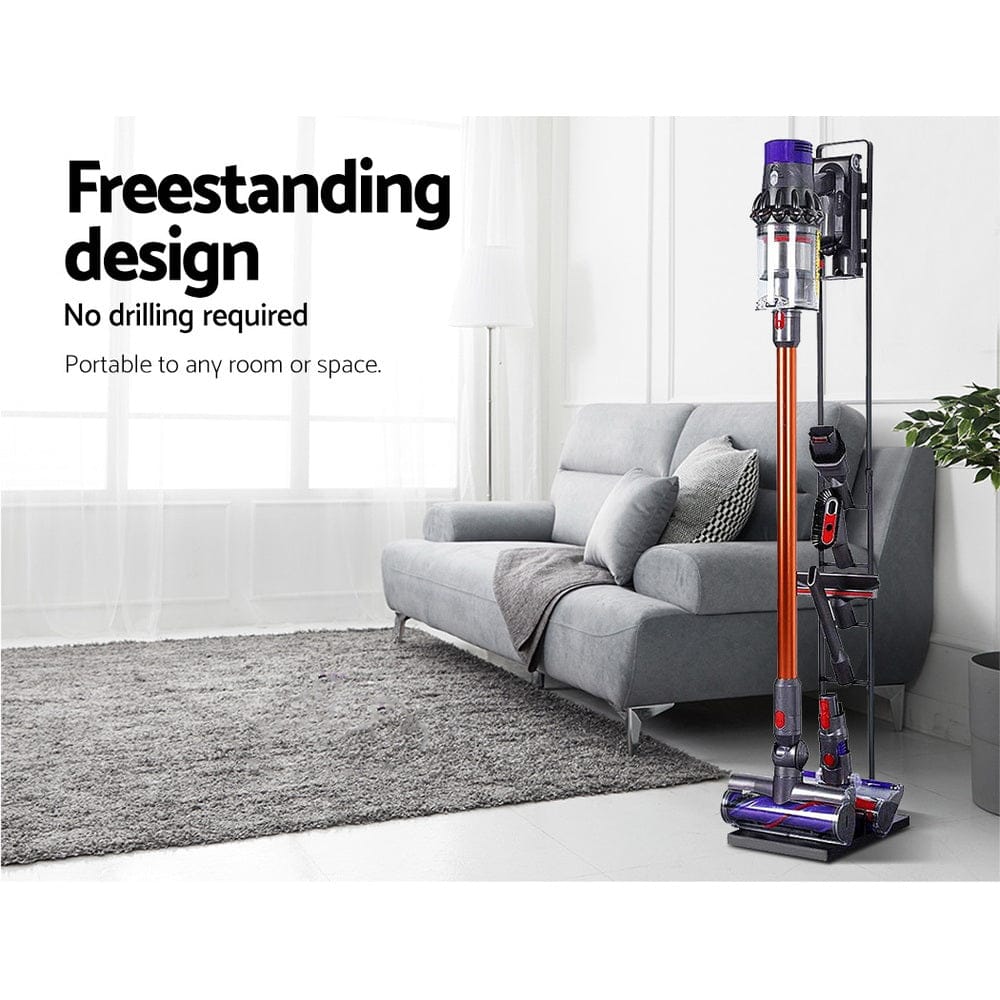 Artiss Appliances > Vacuum Cleaners > Vacuum Cleaner Accessories Artiss Freestanding Dyson Vacuum Cleaner Stand for V6 7 8 10 11 Black