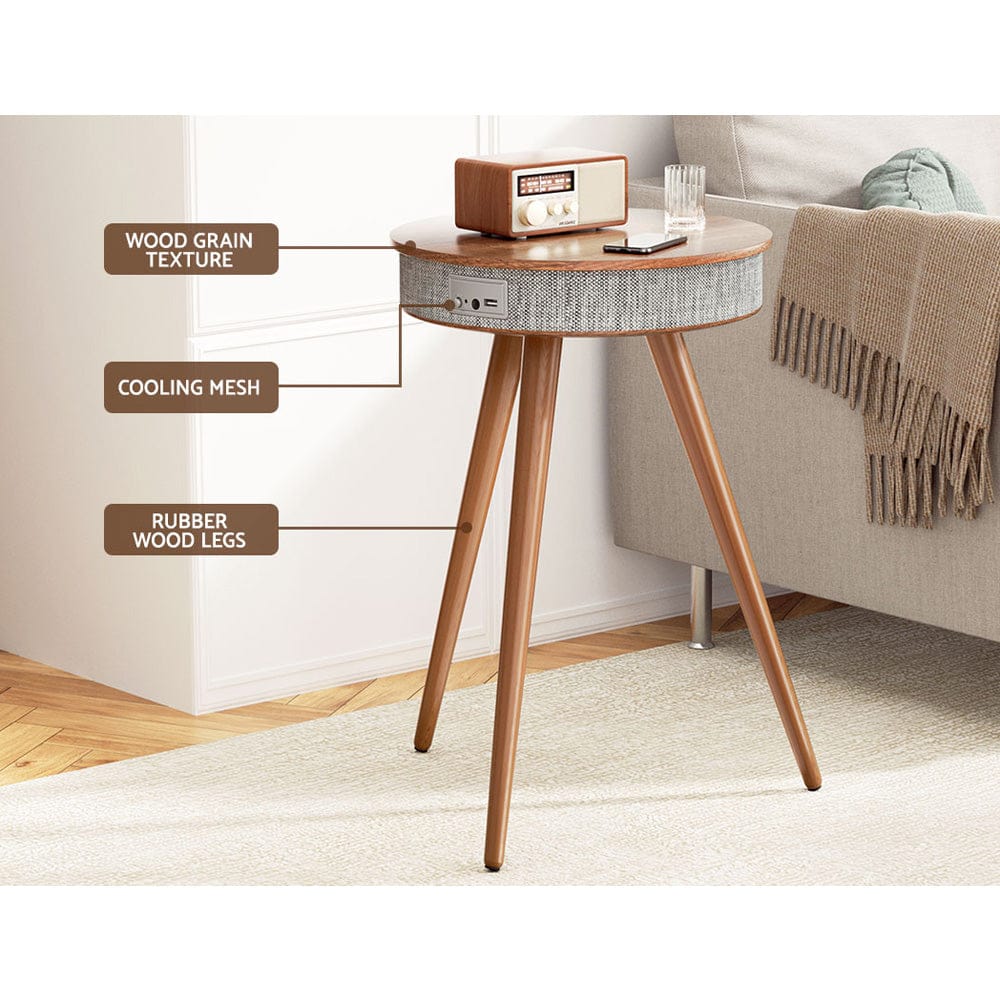 Artiss Audio & Video > Speakers > Bluetooth Speakers Artiss Smart Coffee Table Wireless Charging Bluetooth Speaker