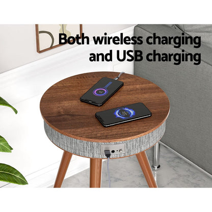 Artiss Audio & Video > Speakers > Bluetooth Speakers Artiss Smart Coffee Table Wireless Charging Bluetooth Speaker