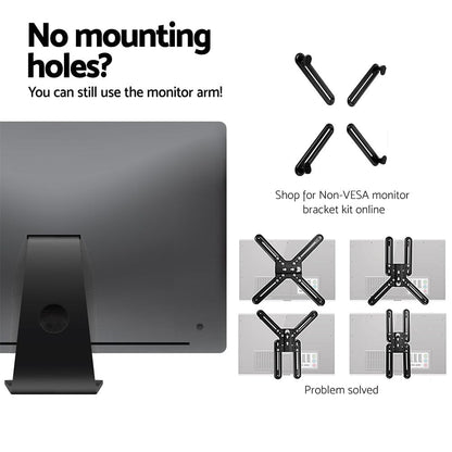 Artiss Electronics > Computer Accessories > Computer Monitors & Accessories Artiss Monitor Arm Desk Mount Screen Holder Bracket