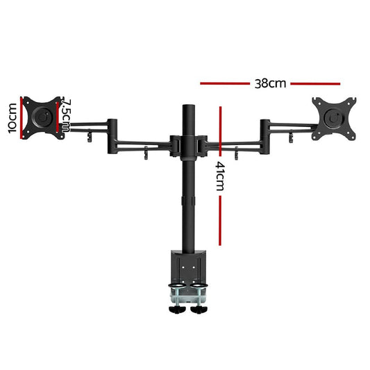 Artiss Electronics > Computer Accessories > Computer Monitors & Accessories Artiss Monitor Arm Dual Desk Mount Screen Holder Bracket