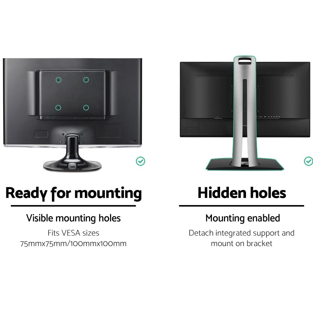 Artiss Electronics > Computer Accessories > Computer Monitors & Accessories Artiss Monitor Arm Gas Spring Dual Desk Mount Screen Holder
